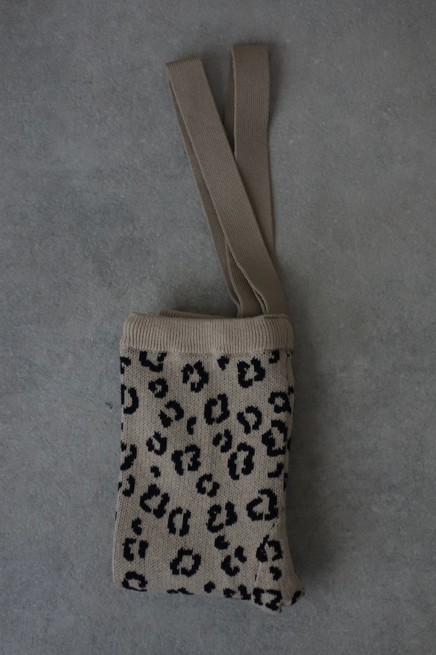 LEOPARD FOOTLESS KNIT TIGHTS