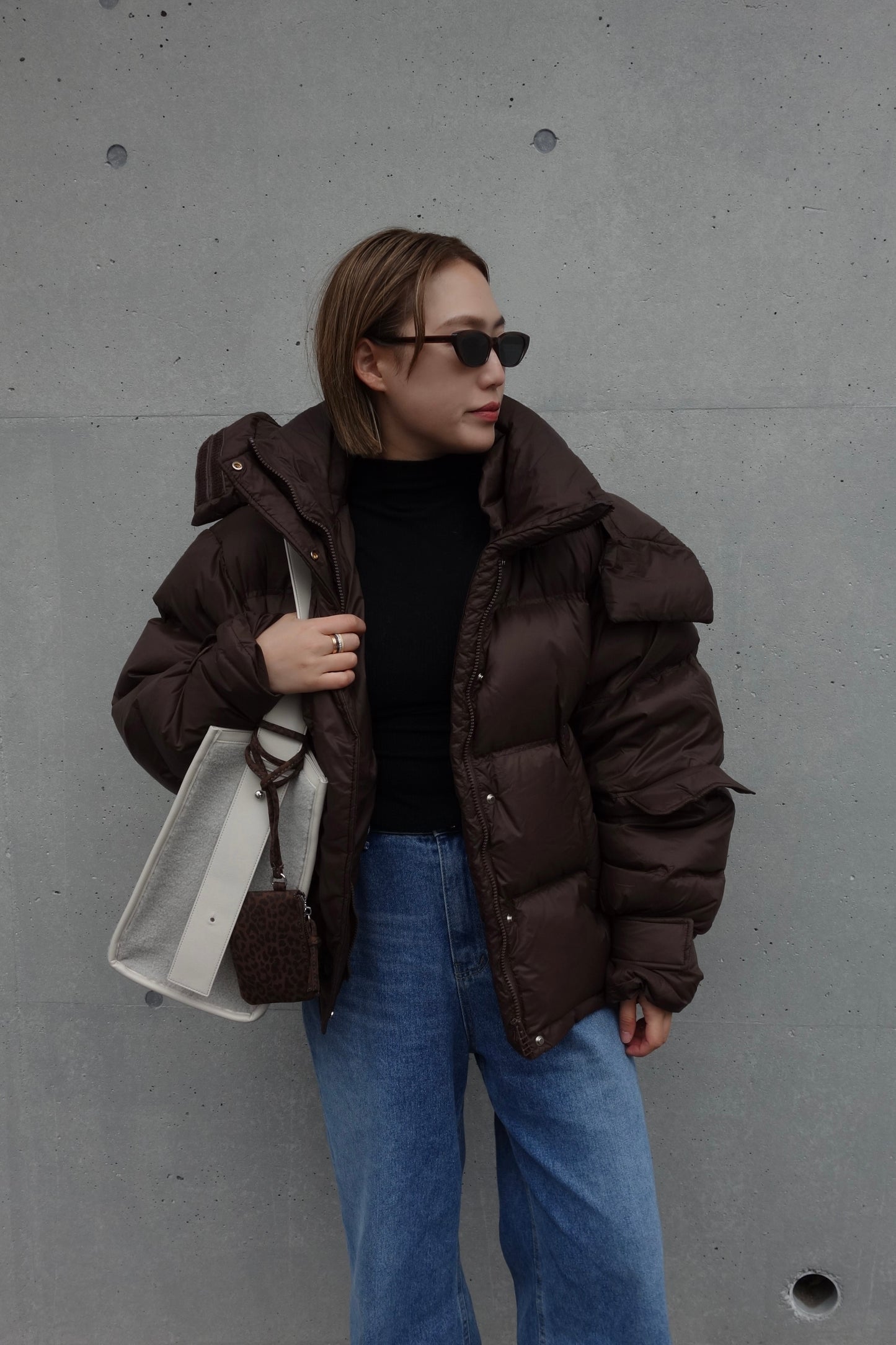LEATHER BOA TOTE