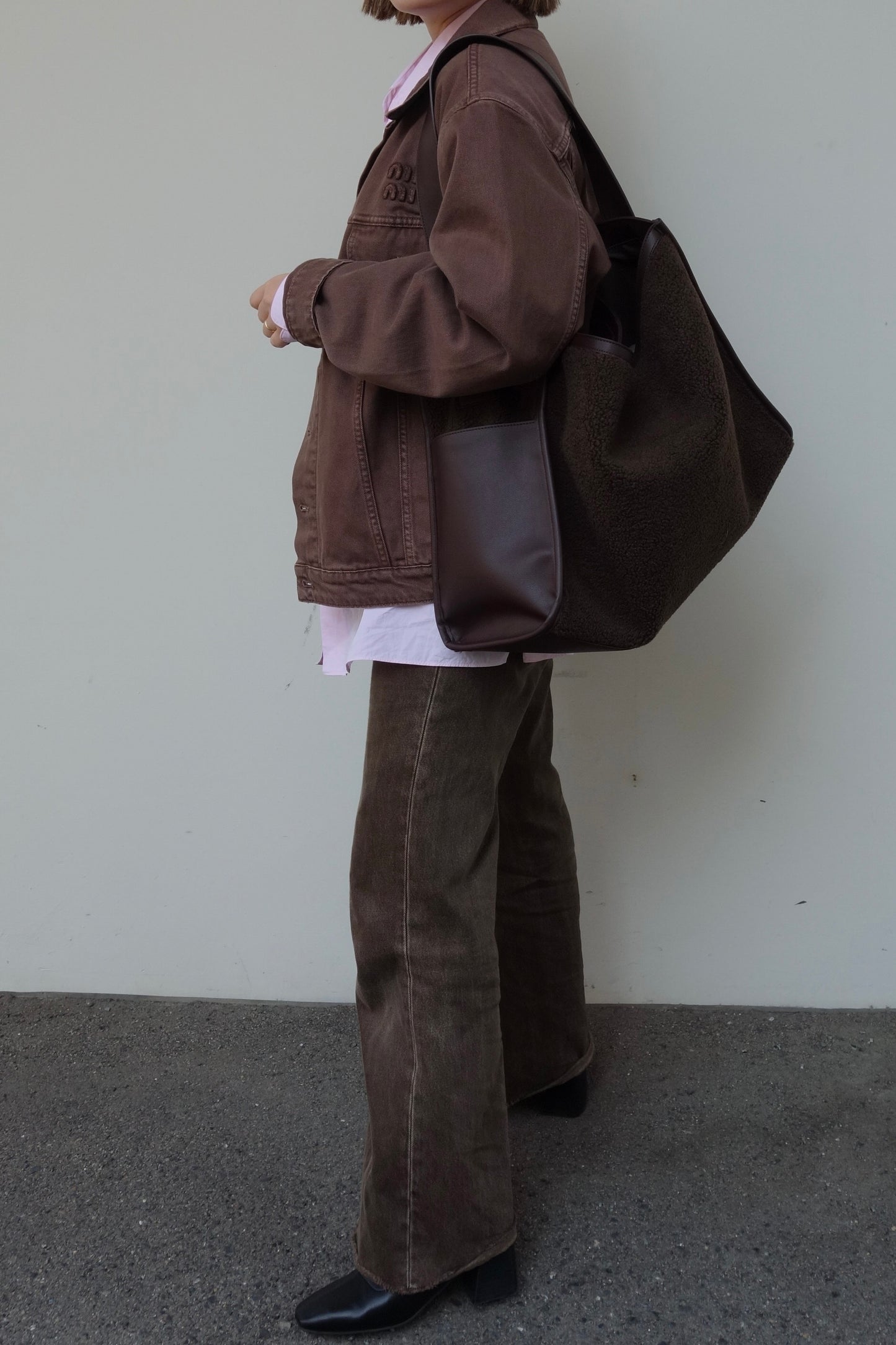 LEATHER BOA TOTE
