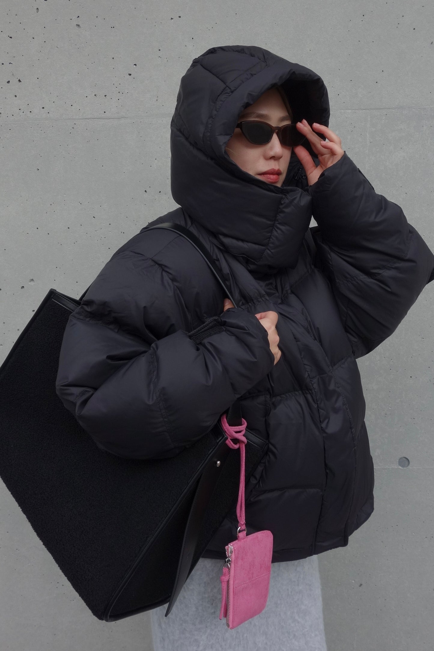 LEATHER BOA TOTE