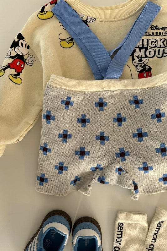 FLOWER TILE SHORT PANTS
