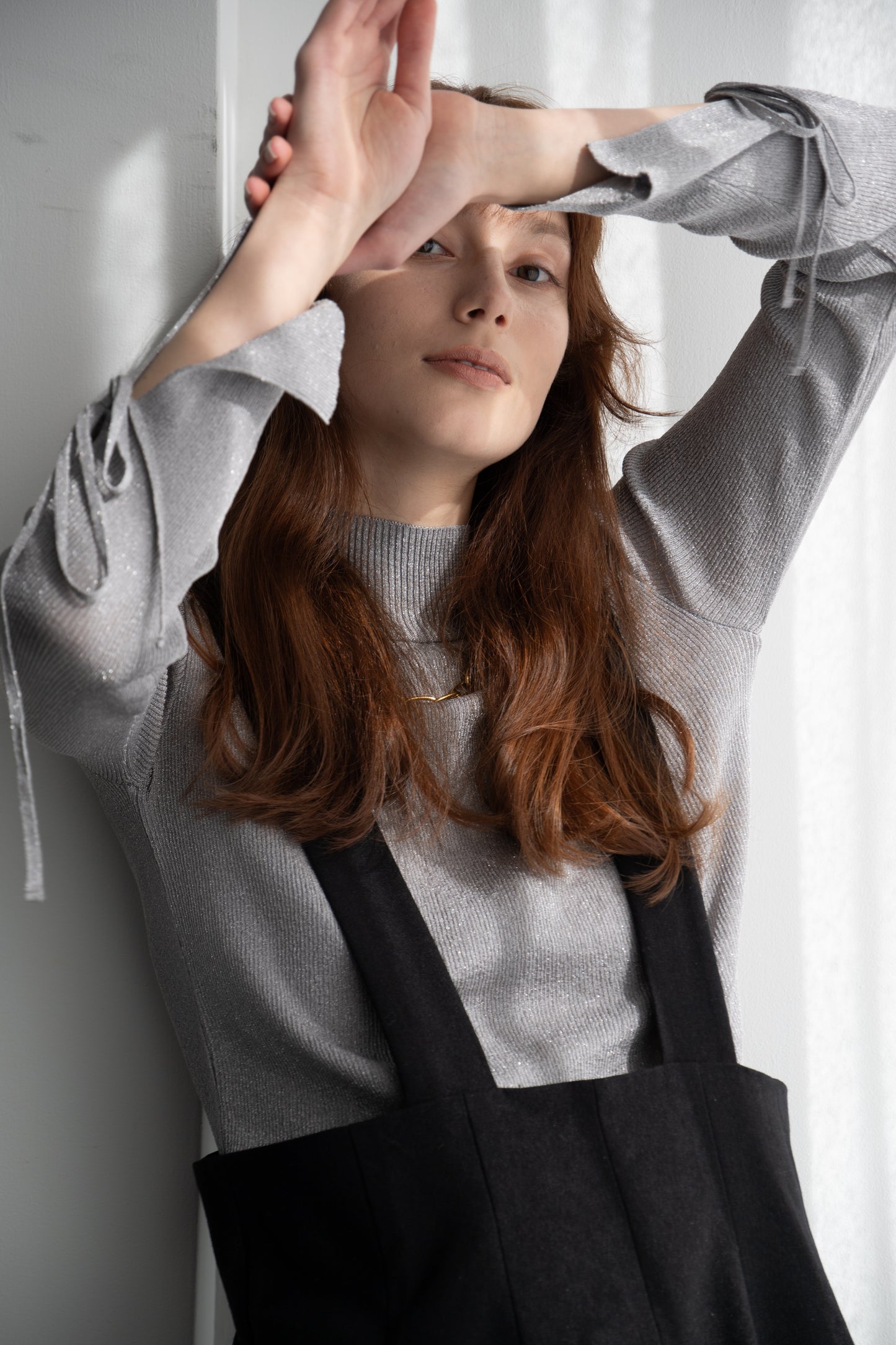 LAME RIBBON KNIT