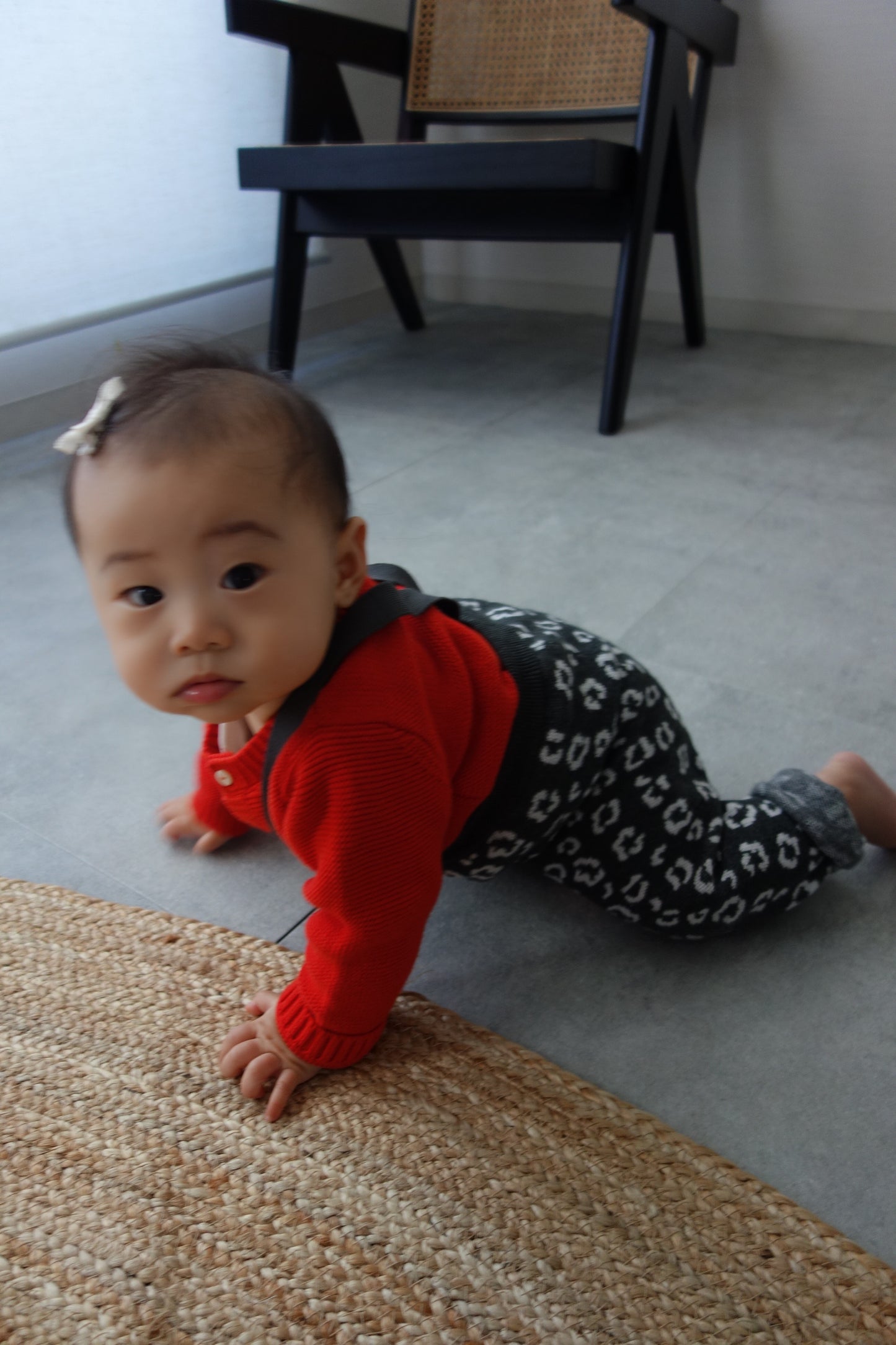 LEOPARD FOOTLESS KNIT TIGHTS