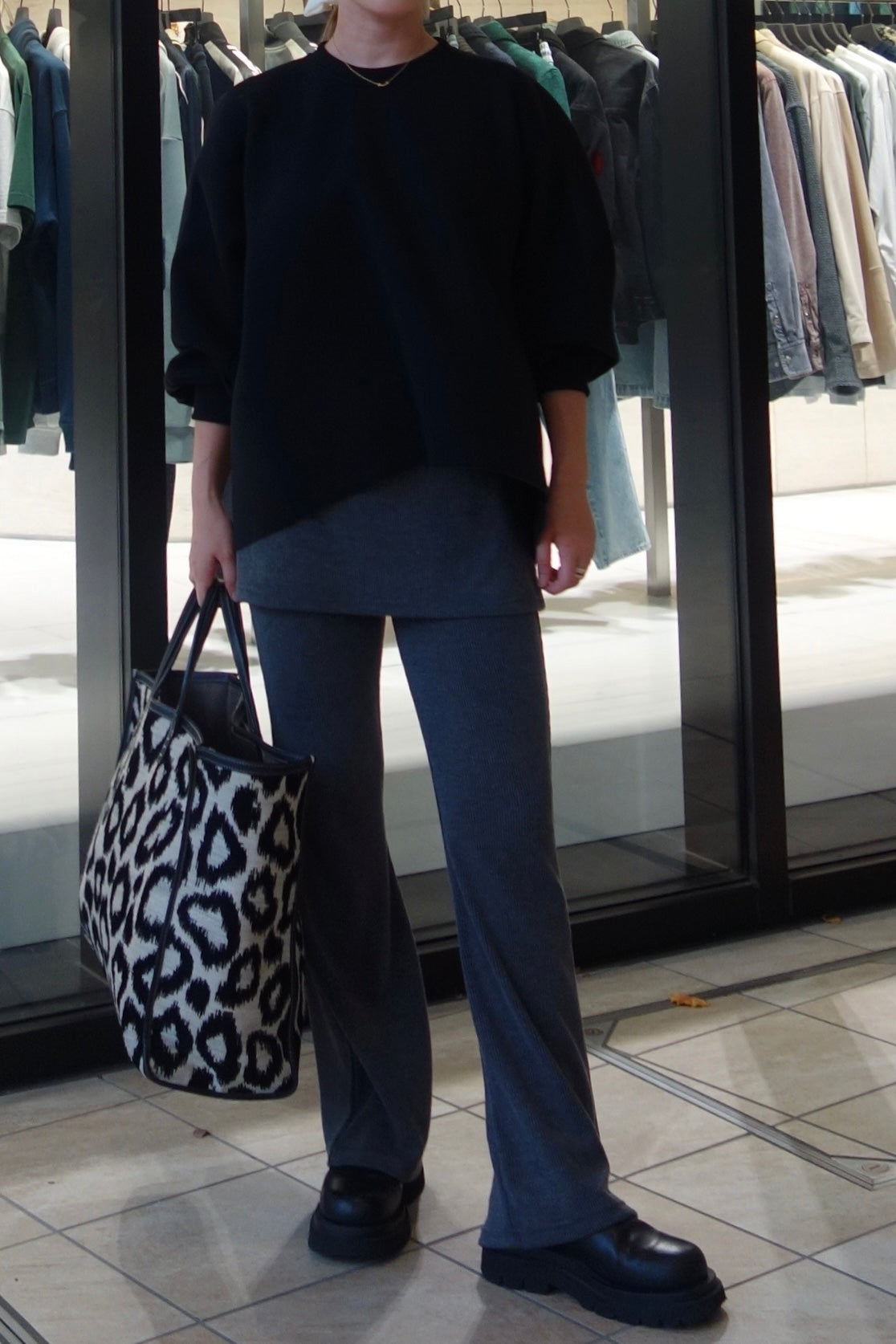 予約 / RIB WRAP SKIRT & FLARE PT