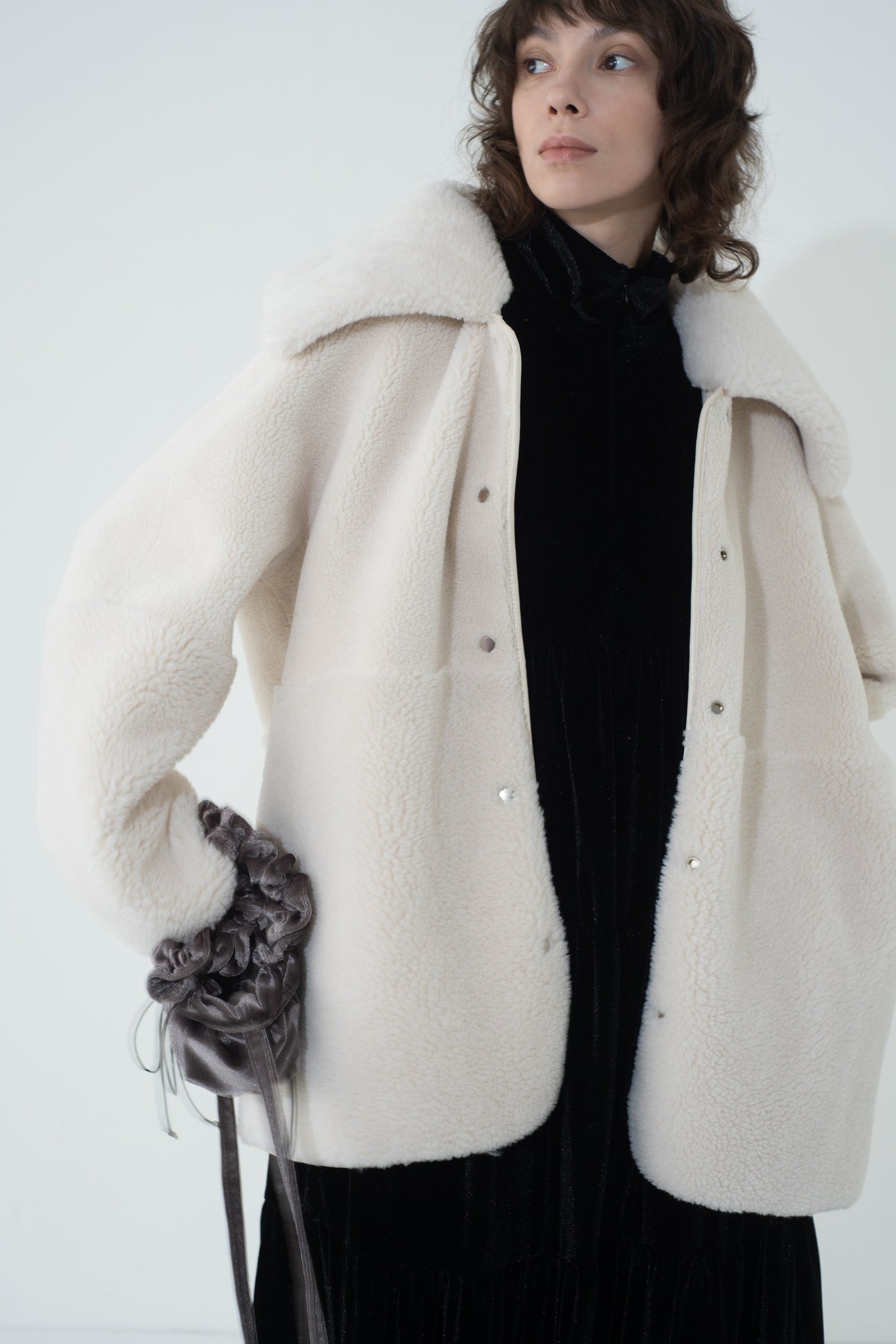 BOA COLLAR COAT (BORDEAUX)