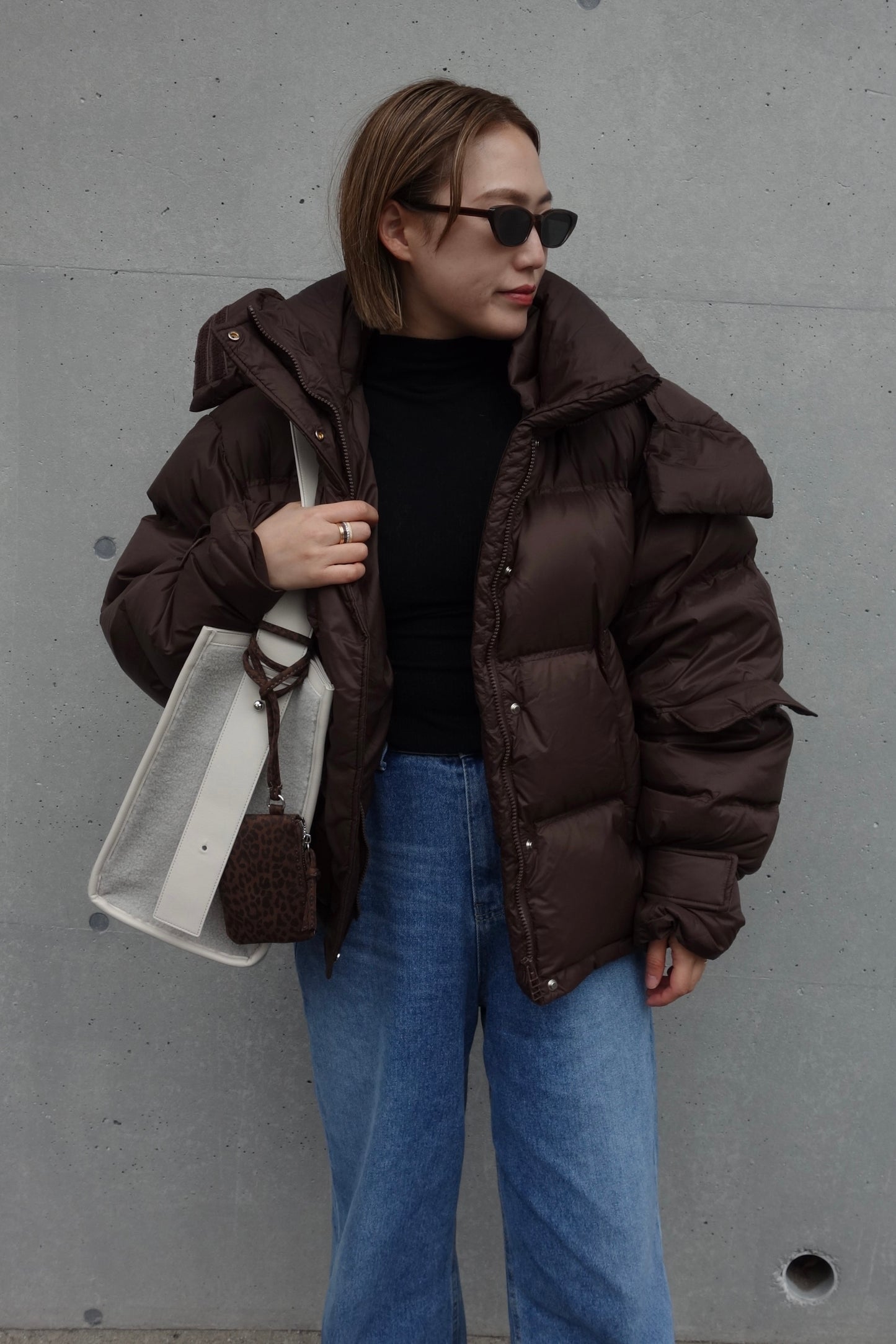 LEATHER BOA TOTE