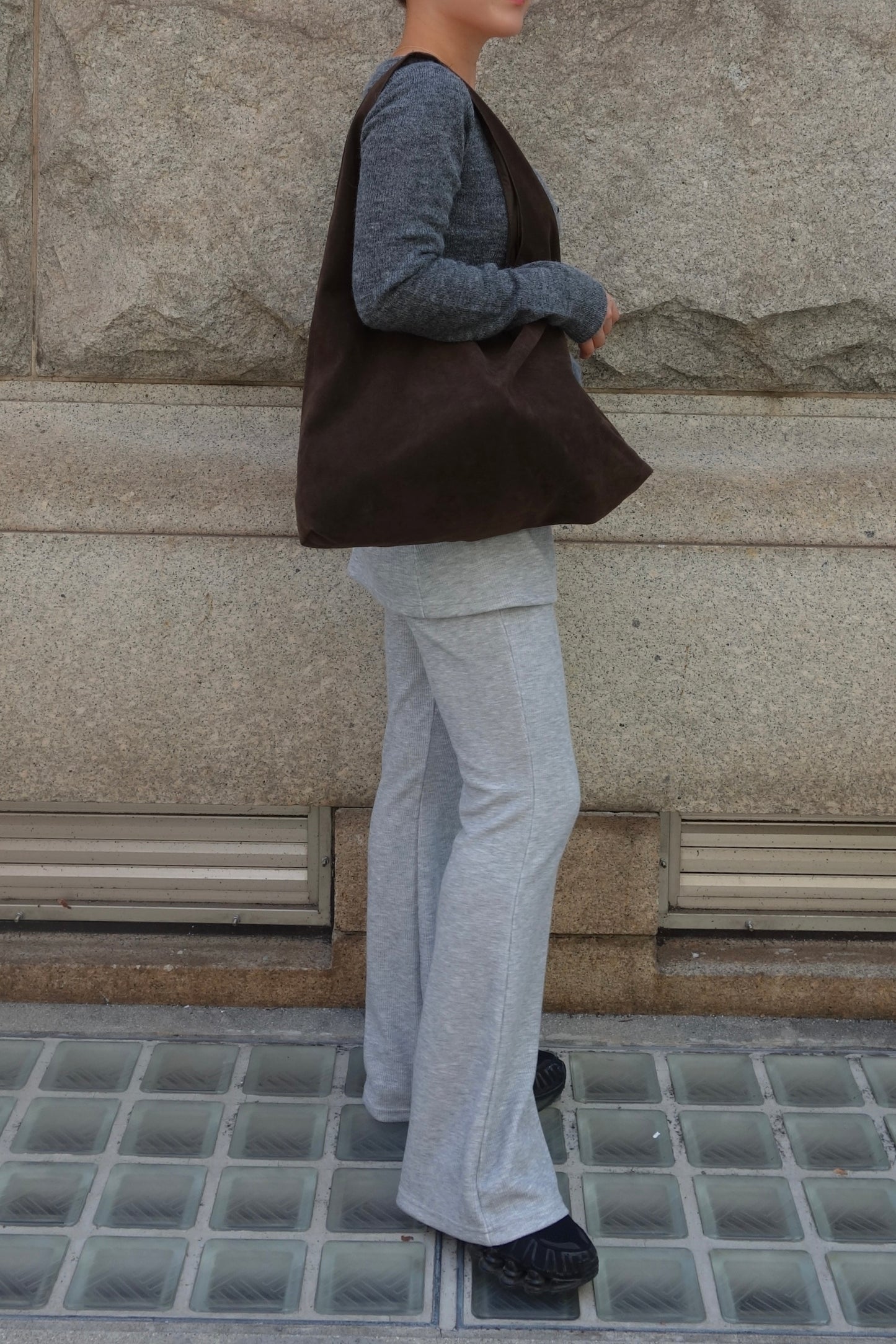 SUEDE SHOULDER BAG
