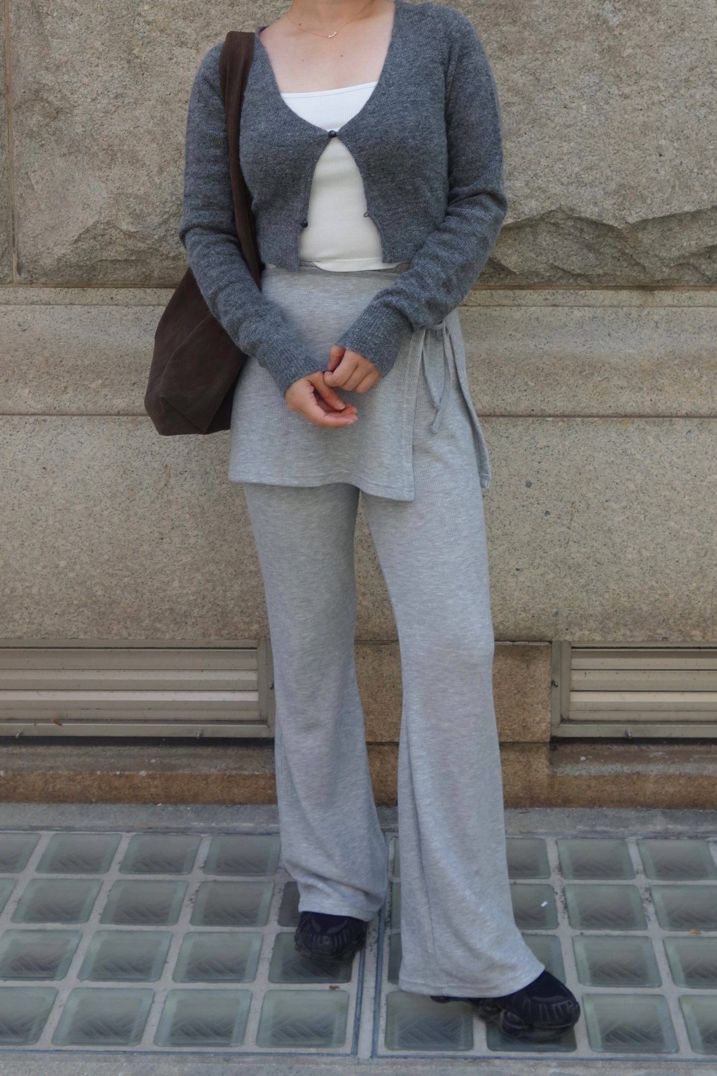 予約 / RIB WRAP SKIRT & FLARE PT