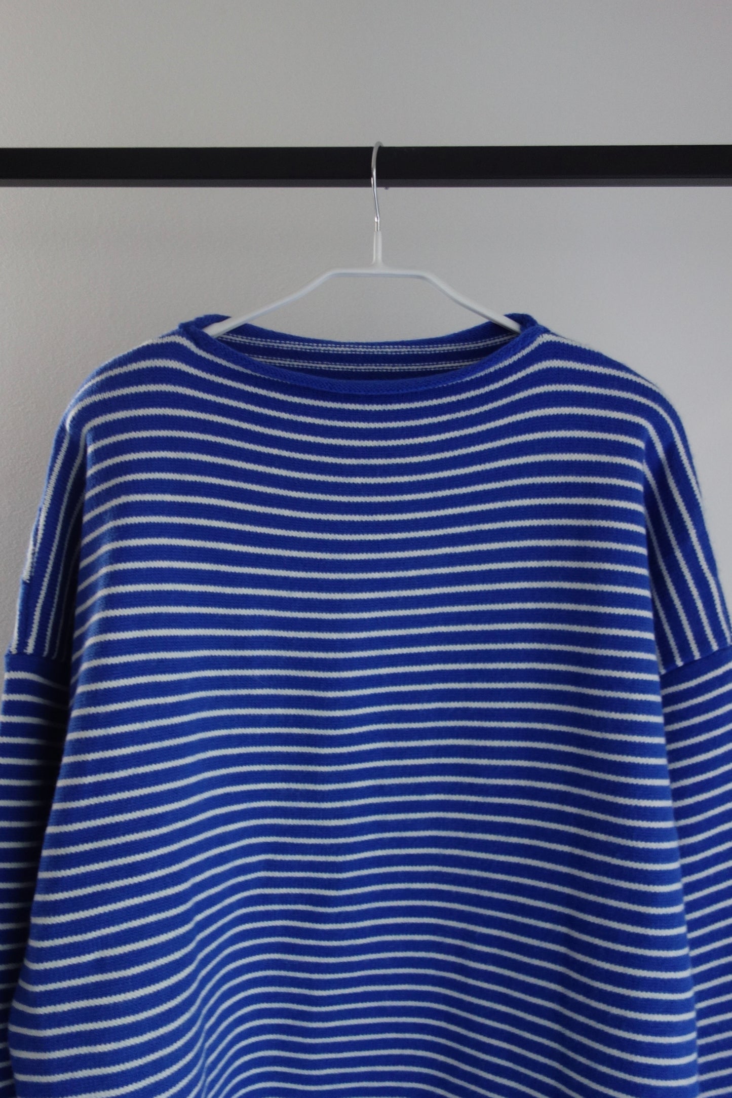 予約 / WIDE SLEEVE BORDER KNIT