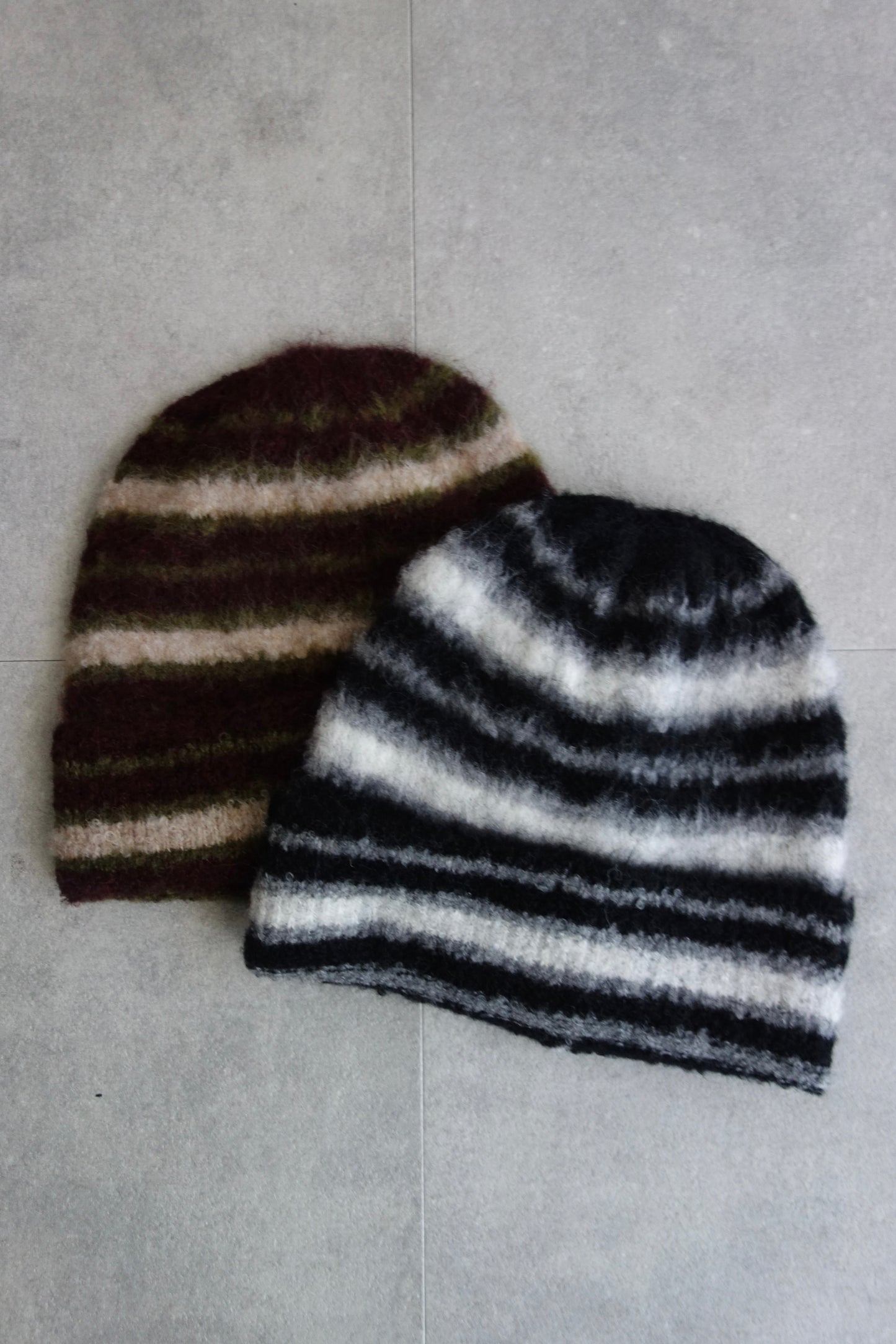 STRIPE KNIT BEANIE