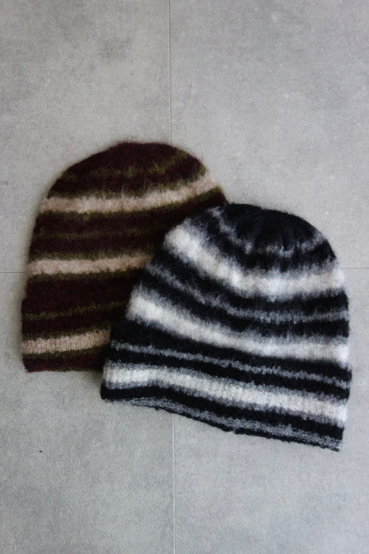 STRIPE KNIT BEANIE
