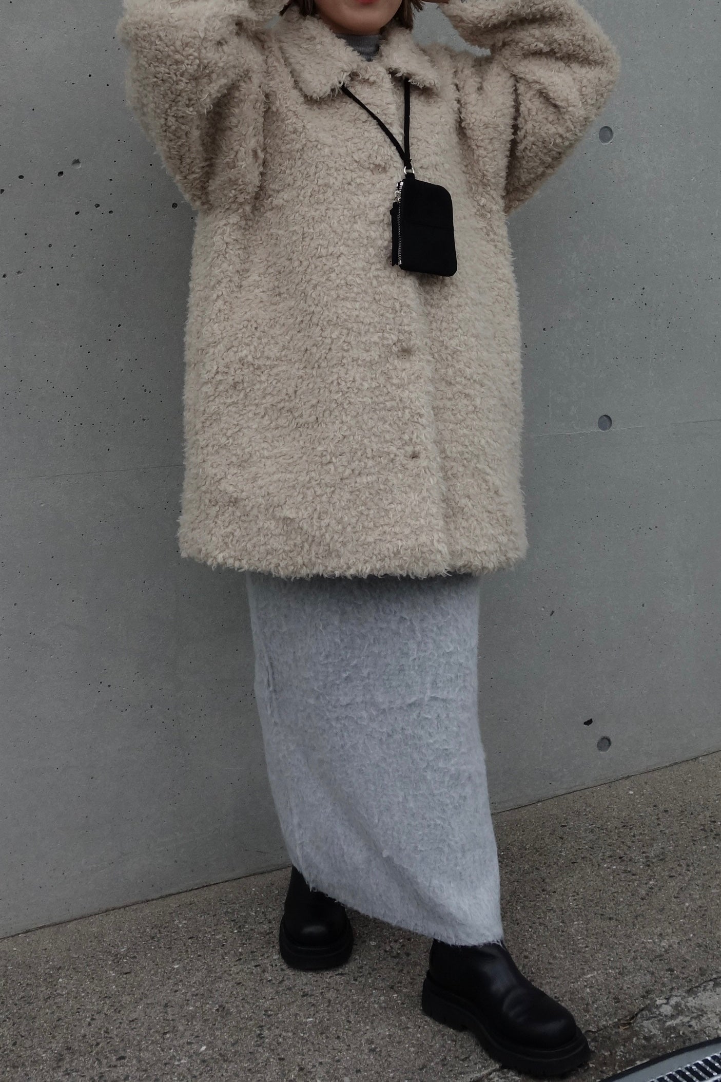 LEATHER BOA TOTE