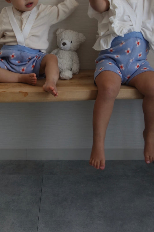 FLOWER TILE SHORT PANTS