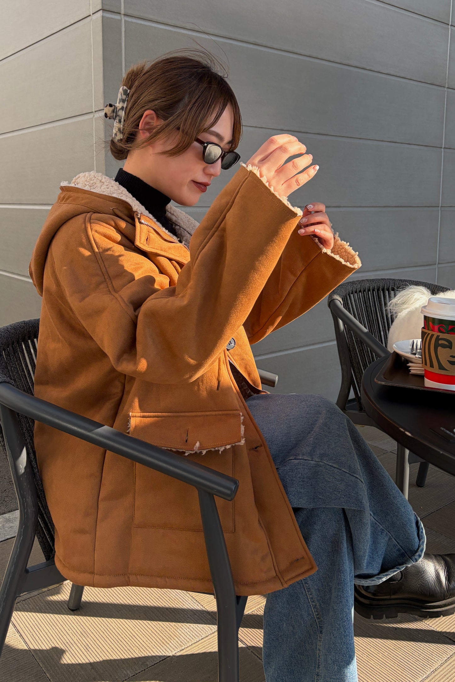 予約 / MOUTON HOODIE COAT