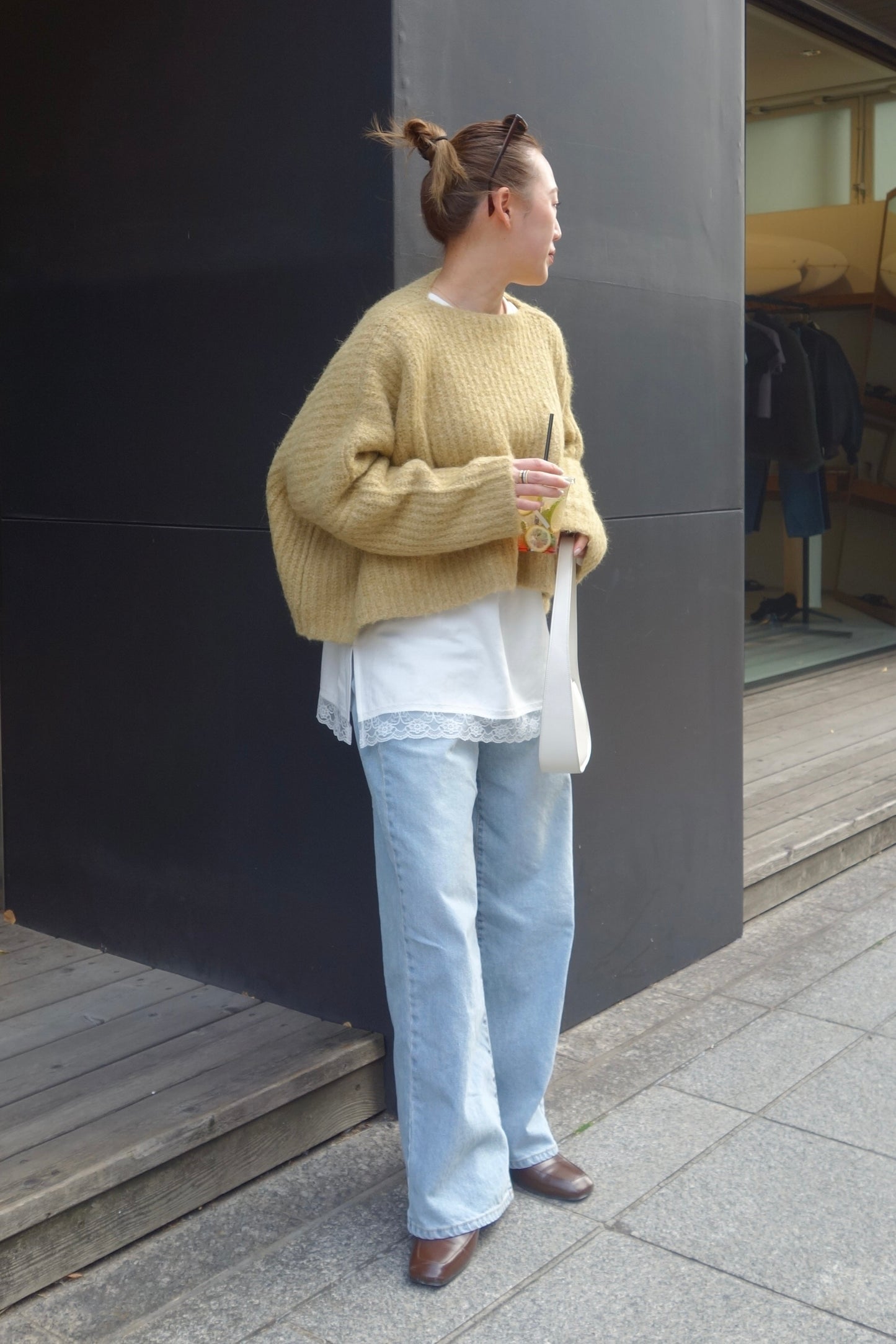 予約 / LACE LONG TEE