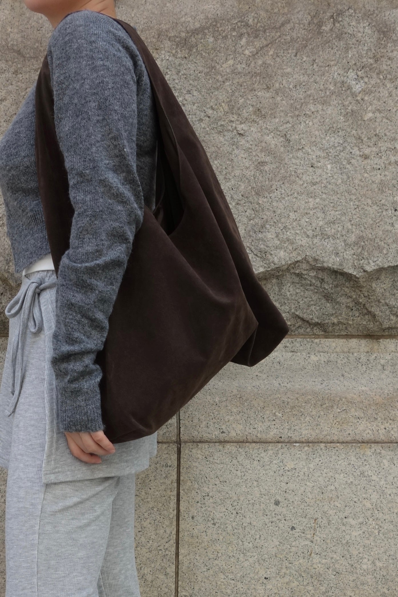 SUEDE SHOULDER BAG
