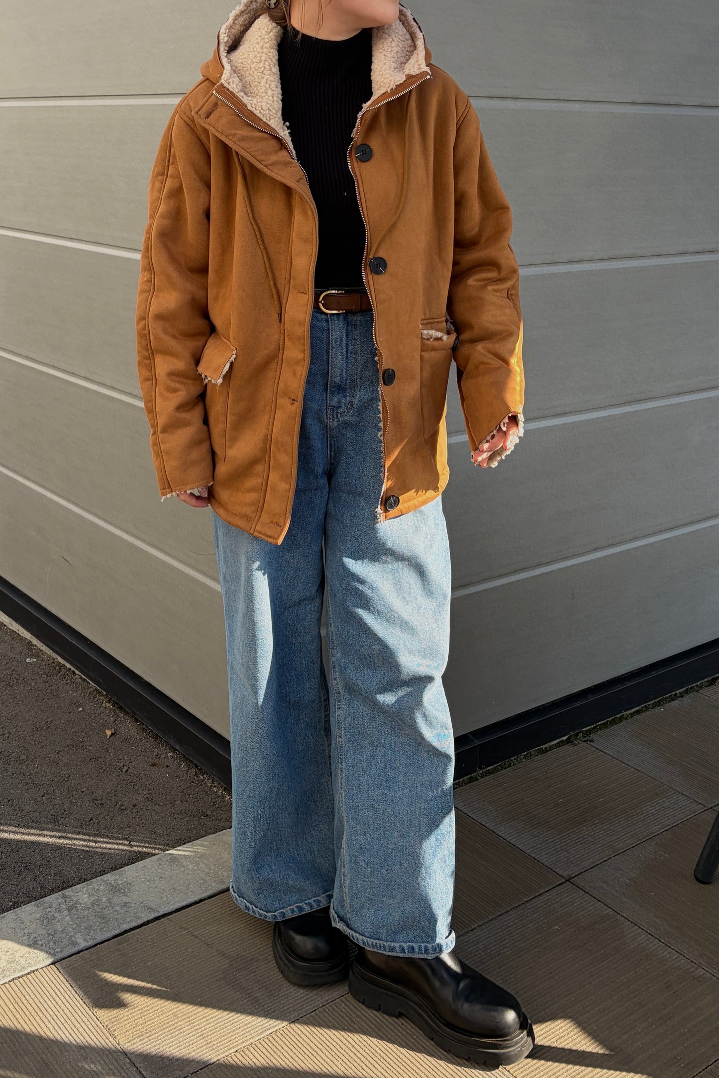 予約 / MOUTON HOODIE COAT