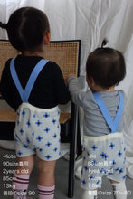 画像をギャラリービューアに読み込む, Flower tile suspender short pants
