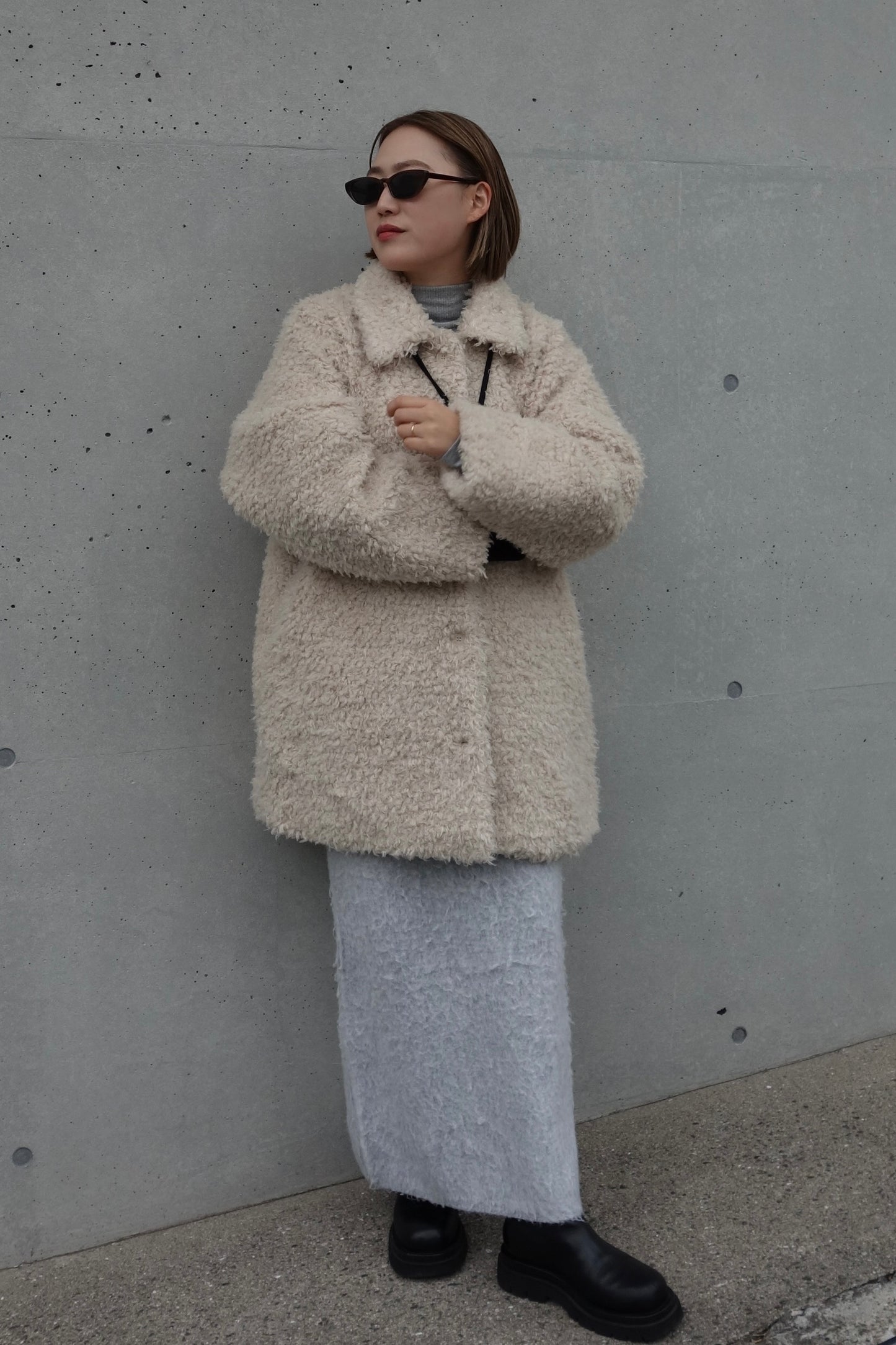 POODLE FUR COAT