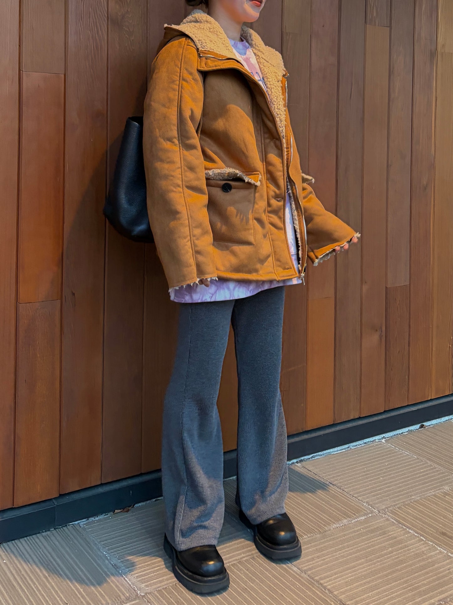 予約 / MOUTON HOODIE COAT