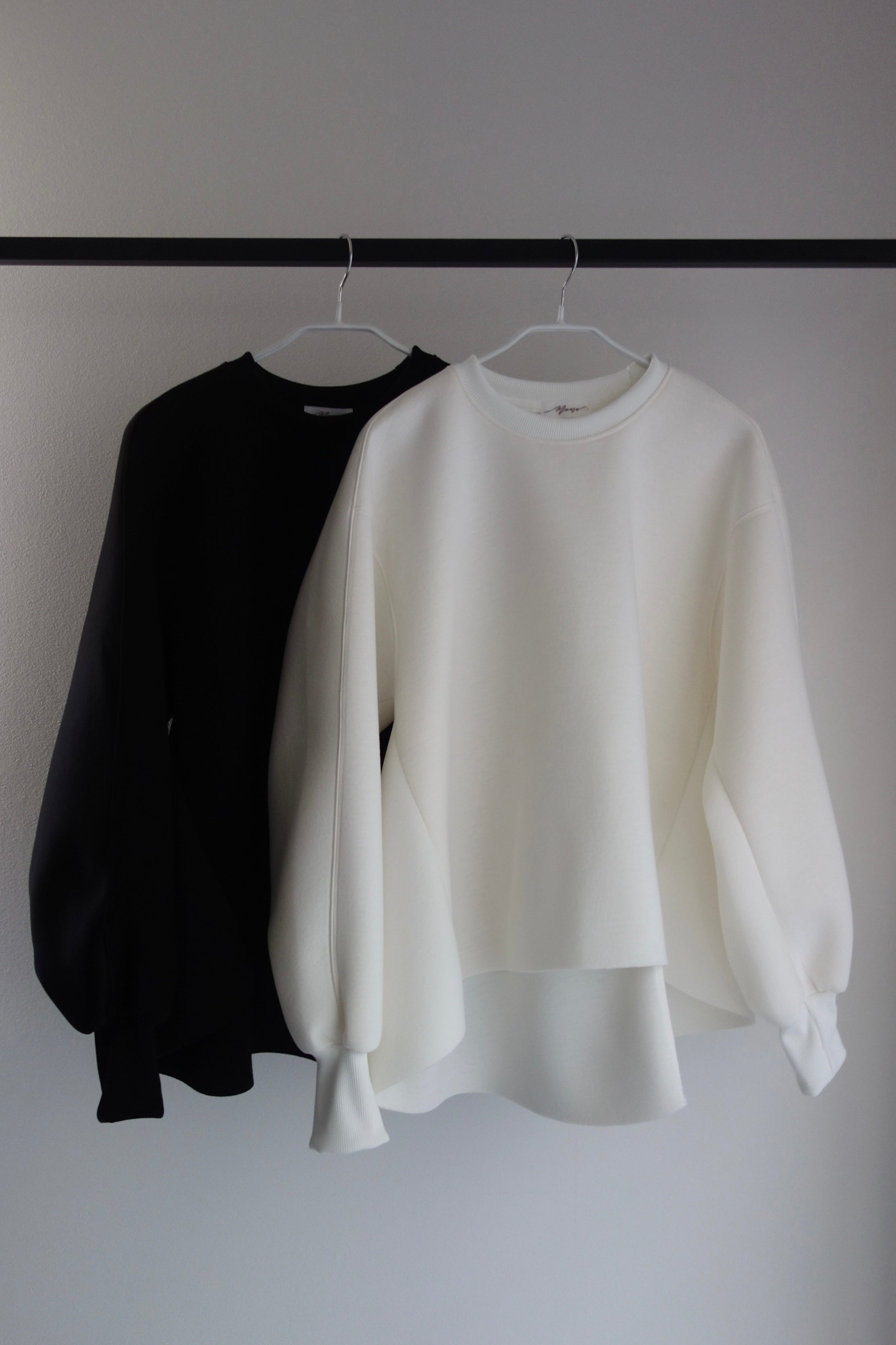 トップス mamu LACE UP SWEAT TOPS (BLACK) – MAMU