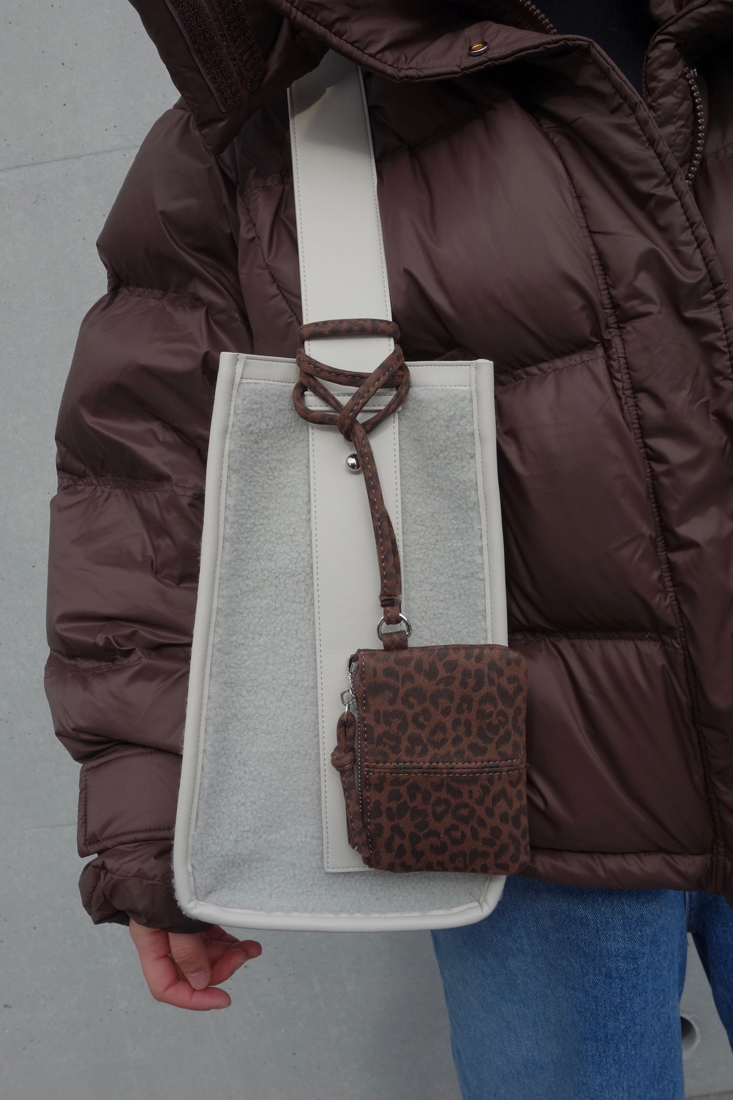 LEATHER BOA TOTE