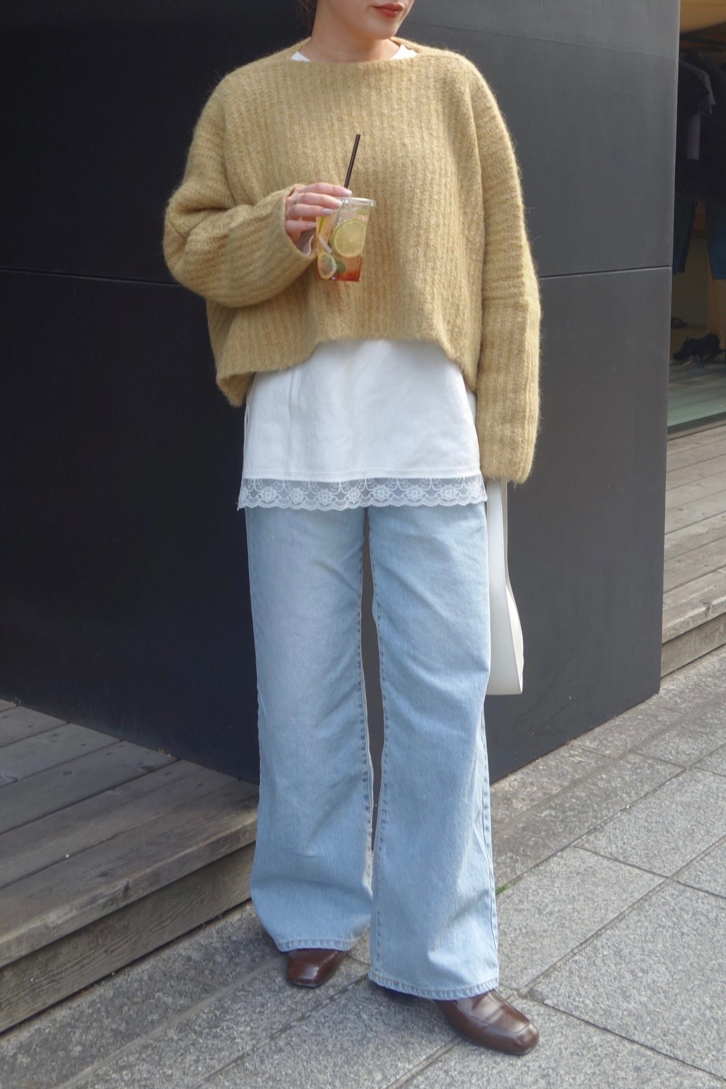 予約 / LACE LONG TEE