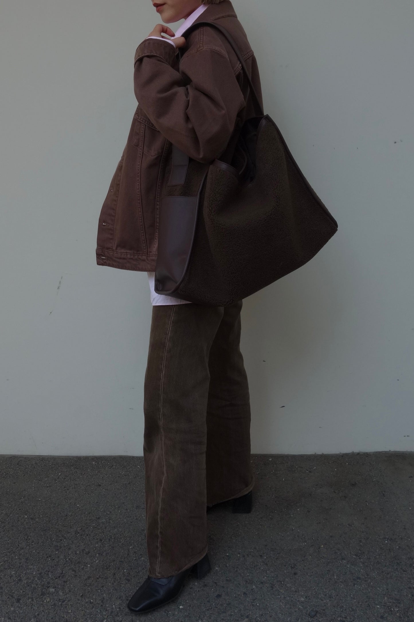 LEATHER BOA TOTE
