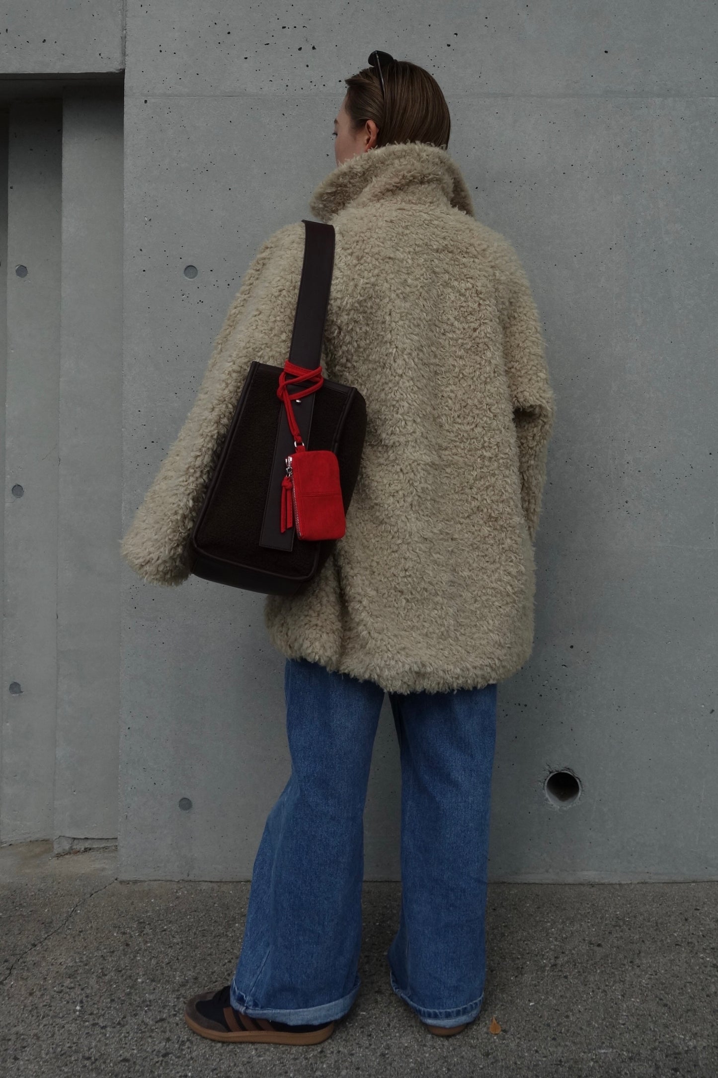 LEATHER BOA TOTE