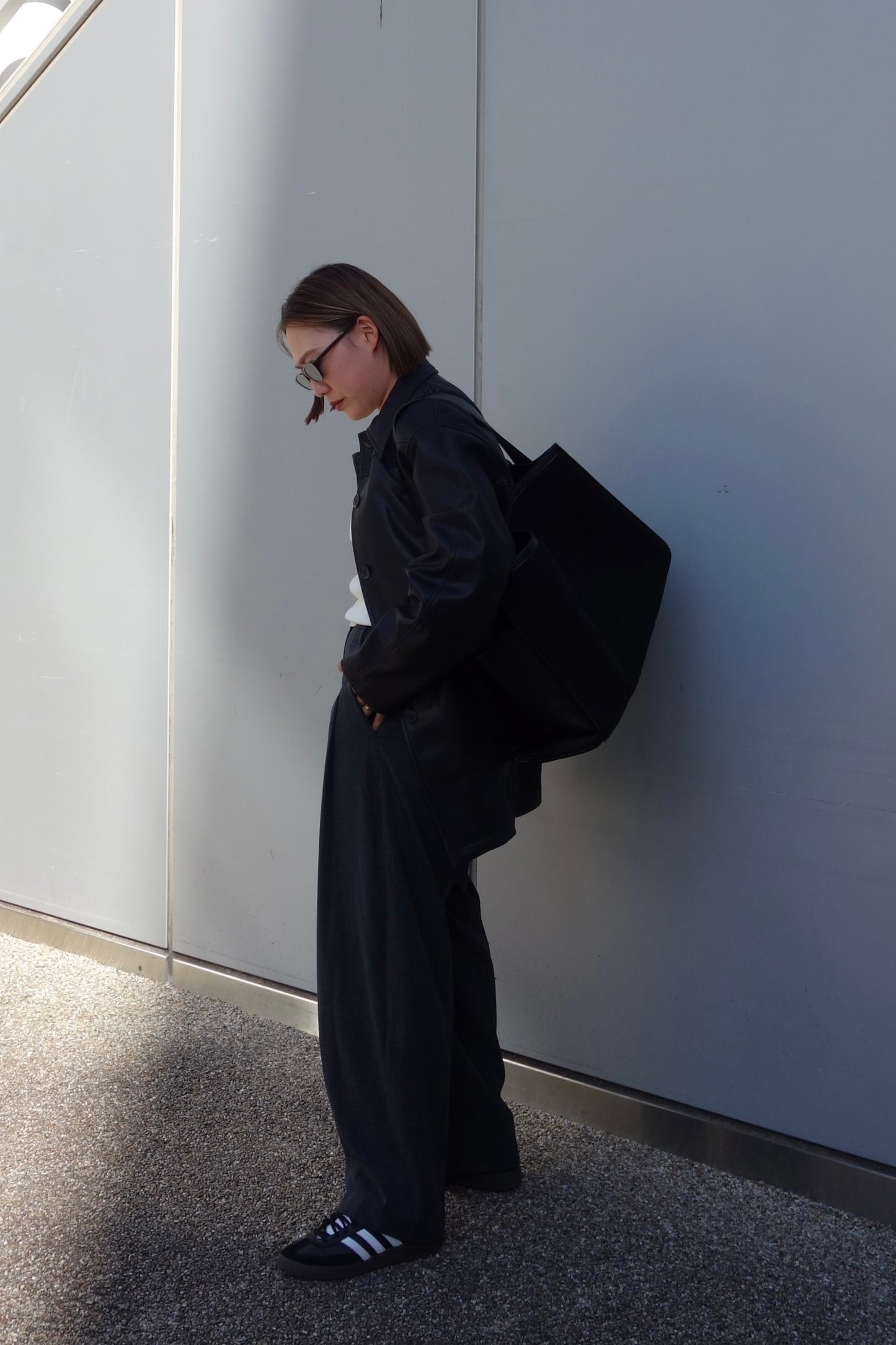 LEATHER BOA TOTE
