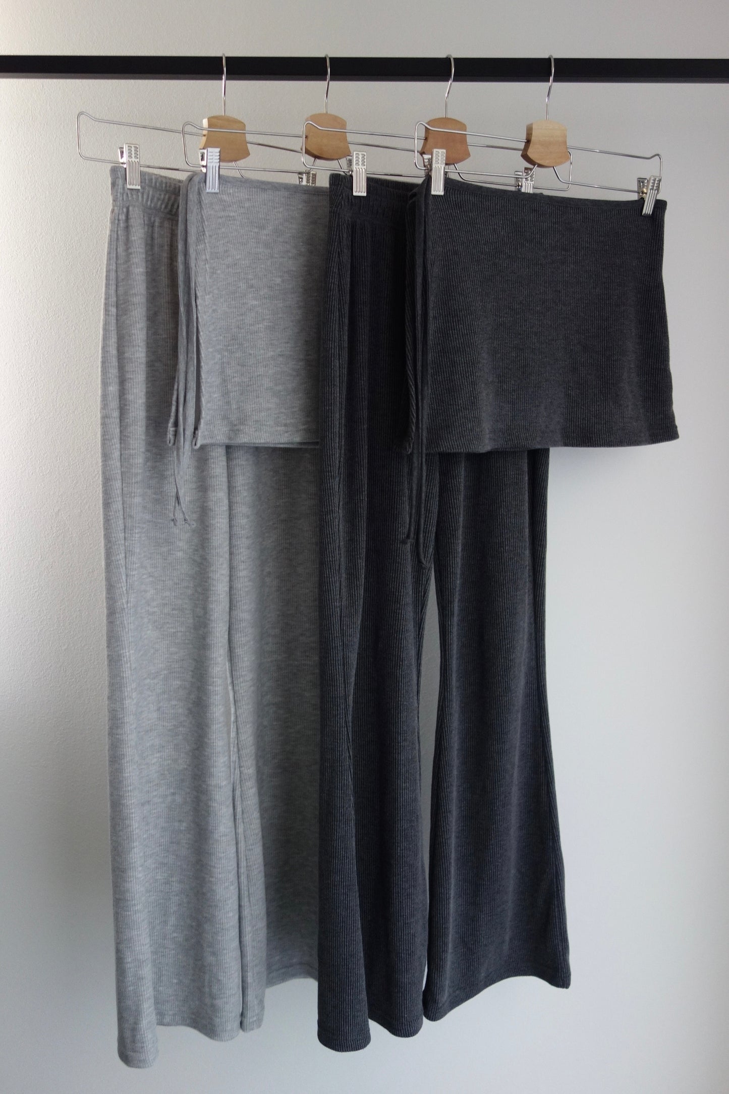 予約 / RIB WRAP SKIRT & FLARE PT