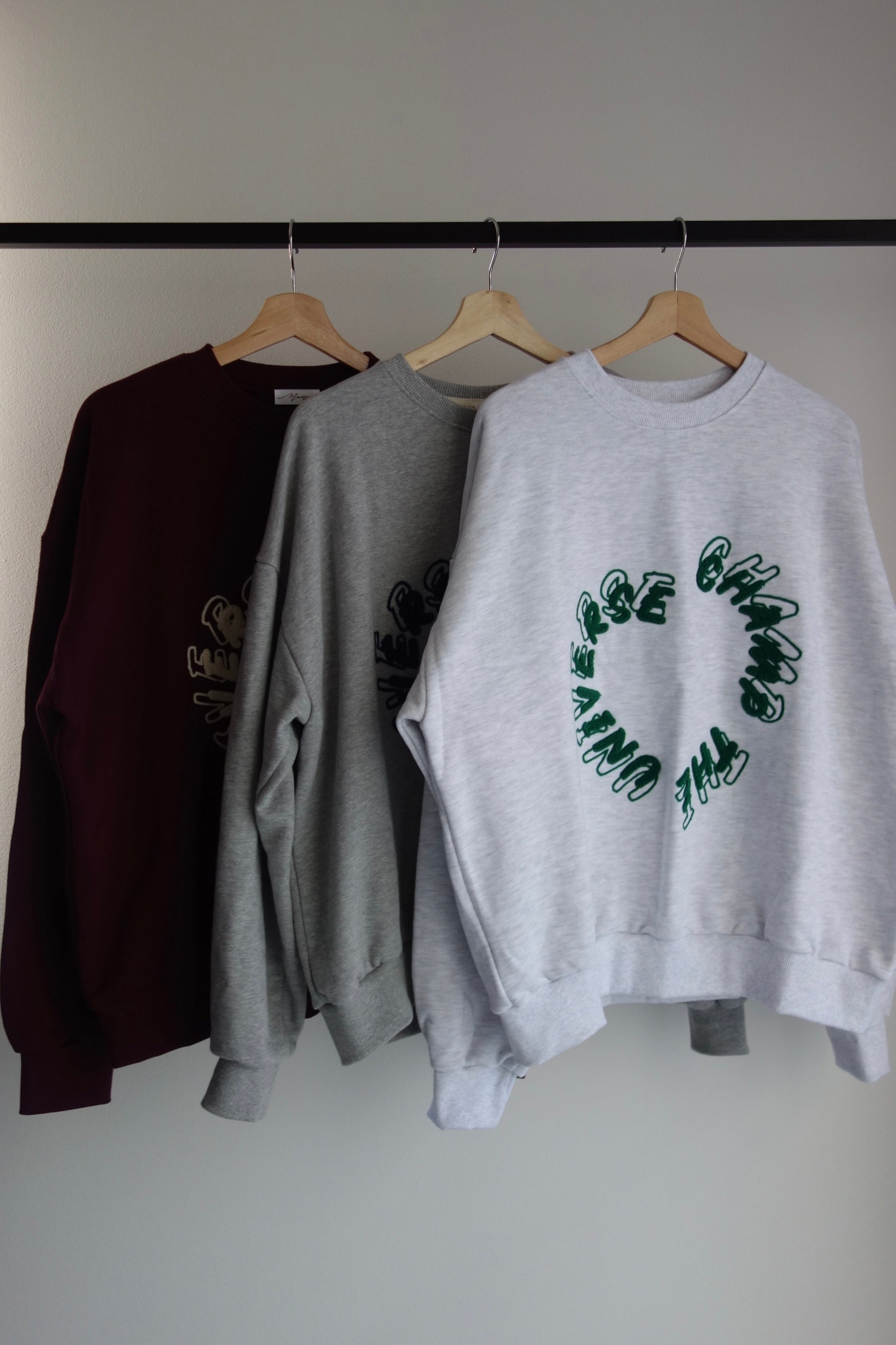 トップス mamu Oversized Cotton Boat Neck Top(2 GREY): Mame Kurogouchi