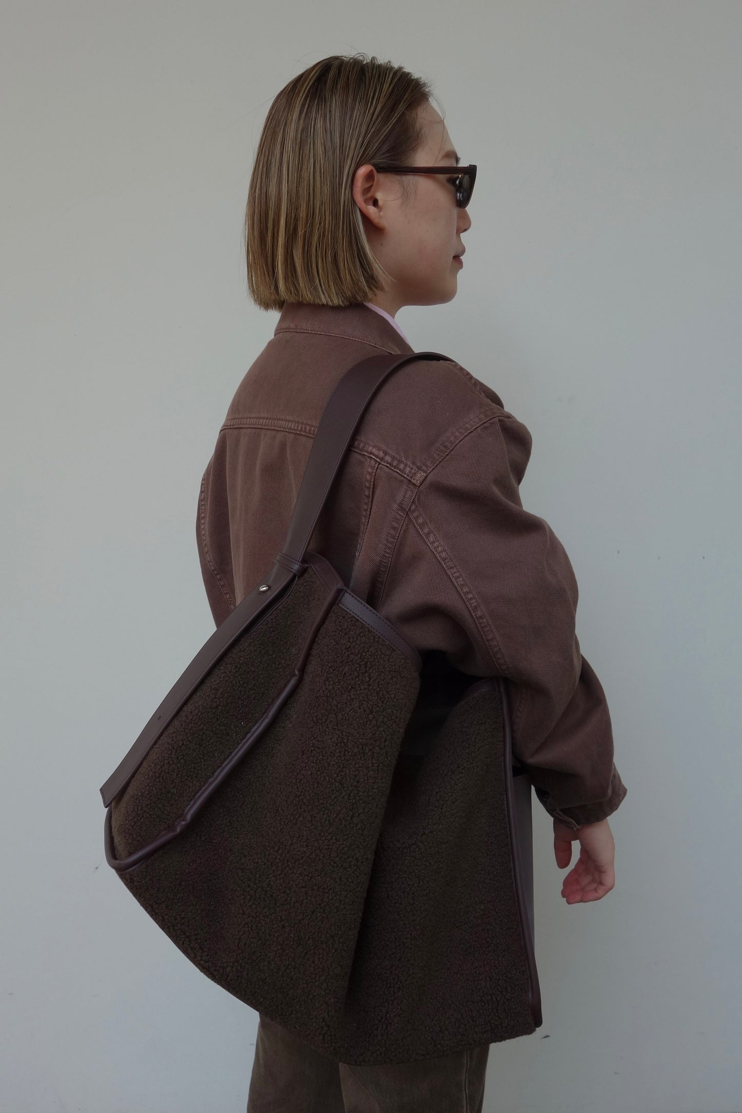 LEATHER BOA TOTE