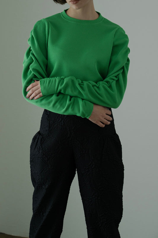 THERMAL GATHER TOPS (GREEN)