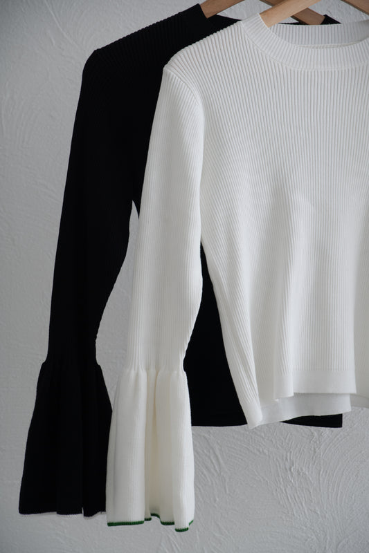 FLARE RIB KNIT